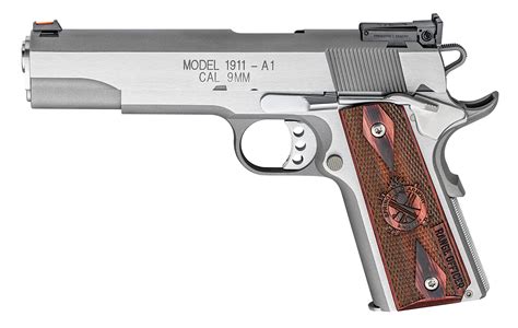 Lets back up a little bit, first. . Springfield 1911 loaded target 9mm stainless steel review